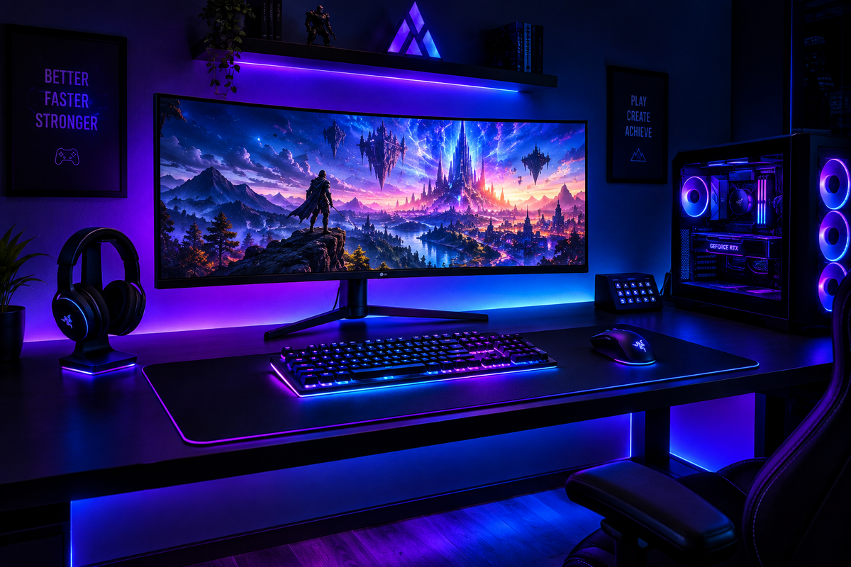 Desk Setup & Lighting