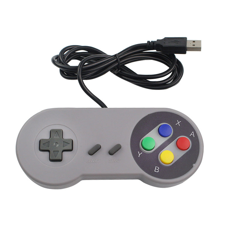 Retro USB Gaming Controller — Plug & Play SNES-Style Arcade Gamepad for PC