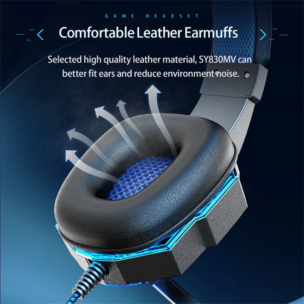 Wired Gaming Earphones — Over-Ear Esports Headphones for PC & Laptop