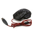HXSJ Flow Crack RGB Gaming Mouse — 7-Button Wired Mouse with LED Lighting