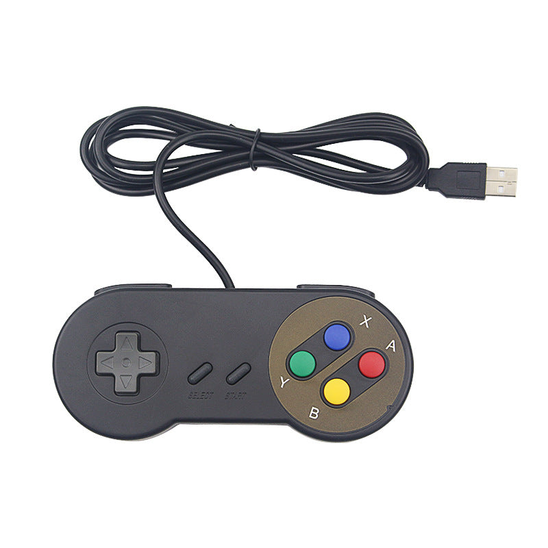 Retro USB Gaming Controller — Plug & Play SNES-Style Arcade Gamepad for PC