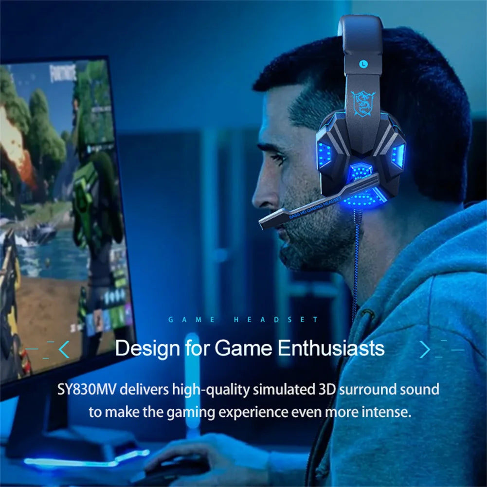 Wired Gaming Earphones — Over-Ear Esports Headphones for PC & Laptop