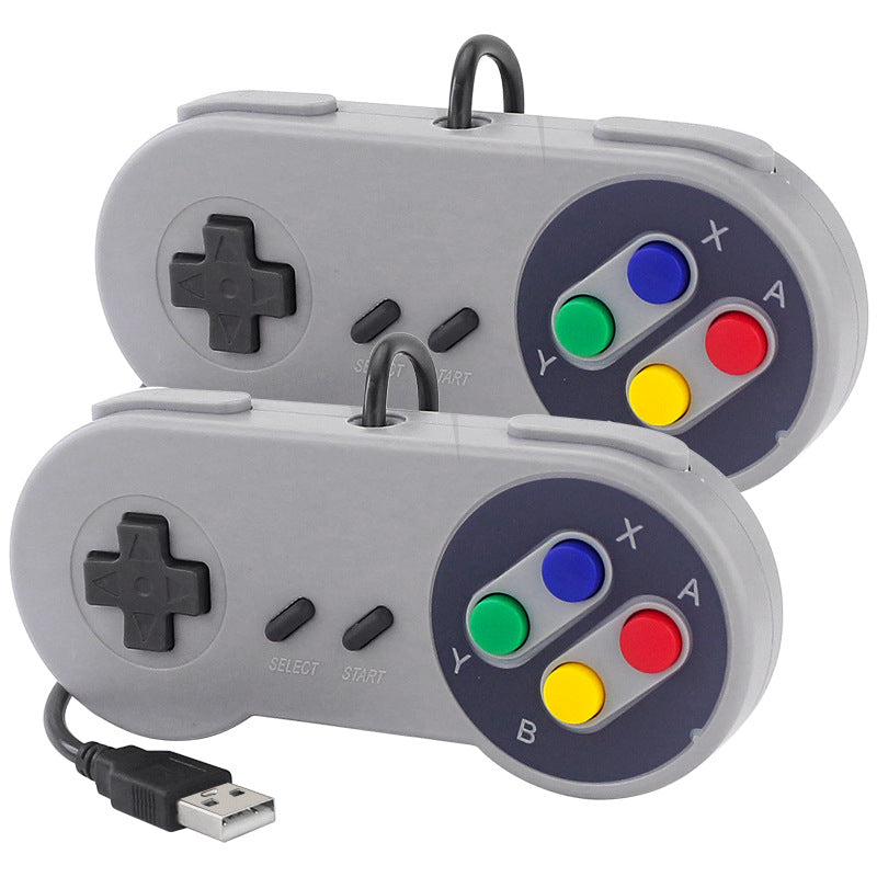 Retro USB Gaming Controller — Plug & Play SNES-Style Arcade Gamepad for PC