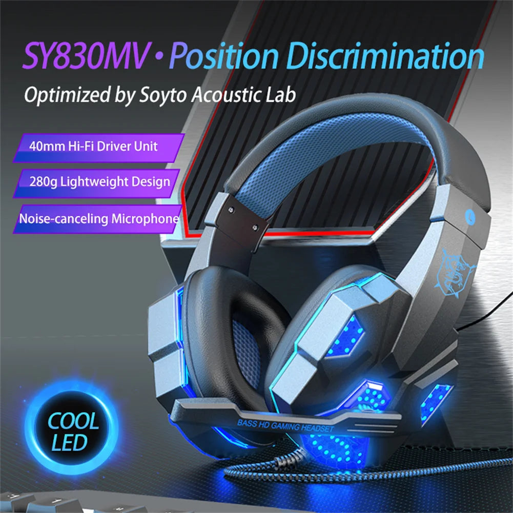 Wired Gaming Earphones — Over-Ear Esports Headphones for PC & Laptop