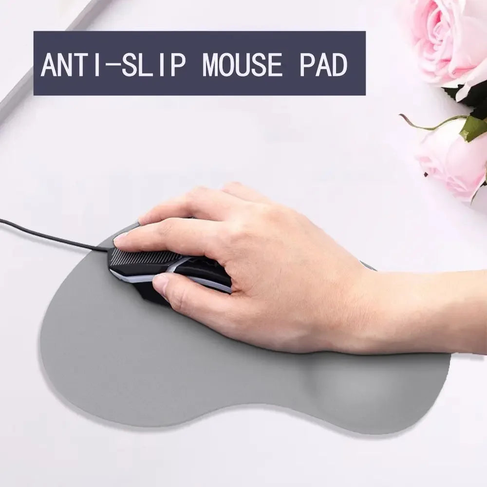 Gel Wrist Rest Mouse Pad — Anti-Slip Gaming & Desk Setup Accessory