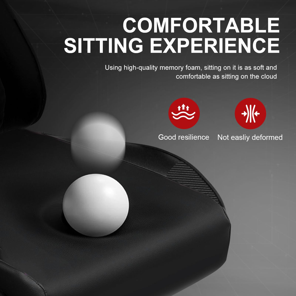 GTPLAYER Gaming Chair with Footrest, Ergonomic Computer Game Desk Chair, Reclining Gamer Chair Seat Height Adjustment, Swivel Rocker with Headrest and Lumbar (Blue)
