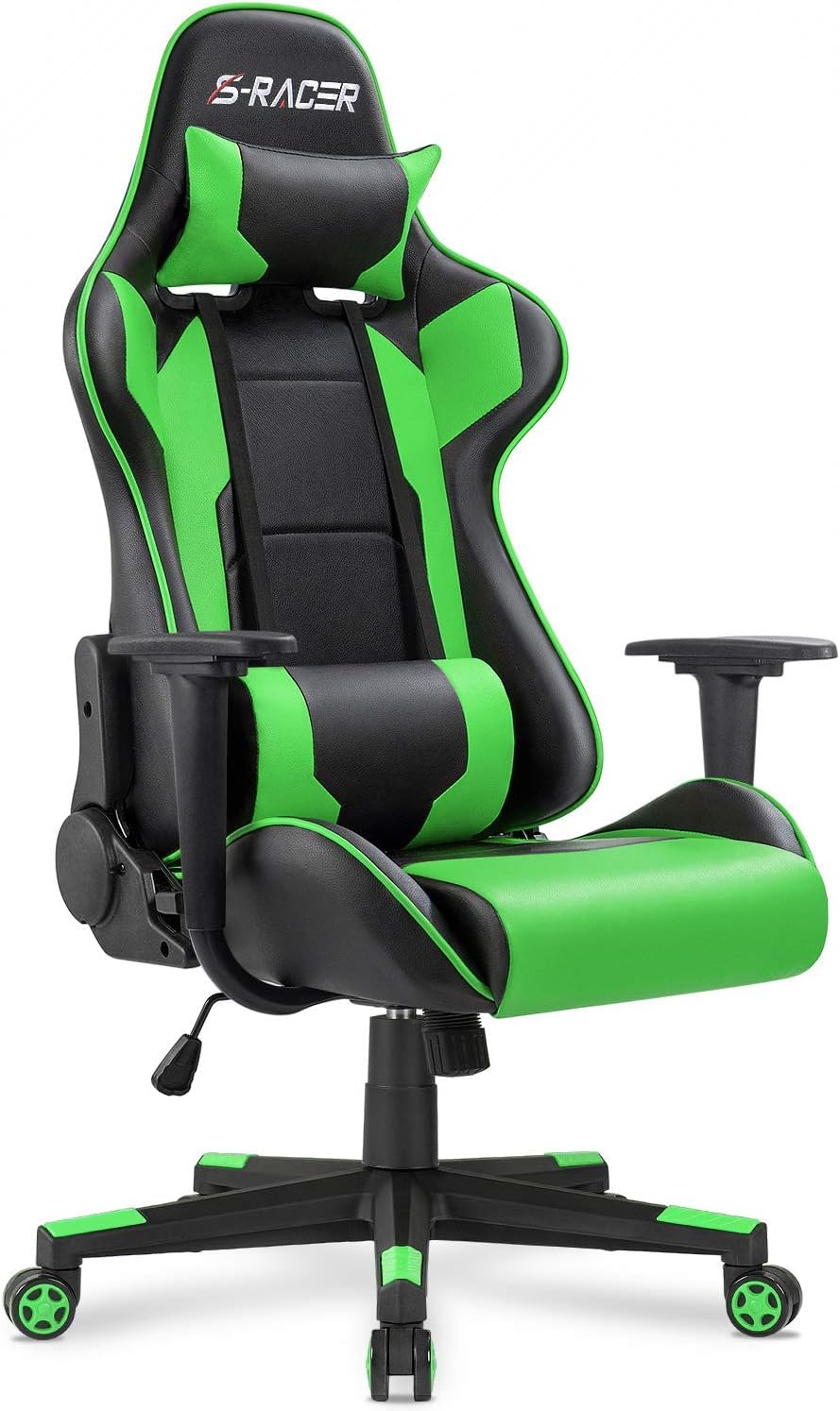 Homall Gaming Chair, Ergonomic Faux Leather High Back Office Chair, White