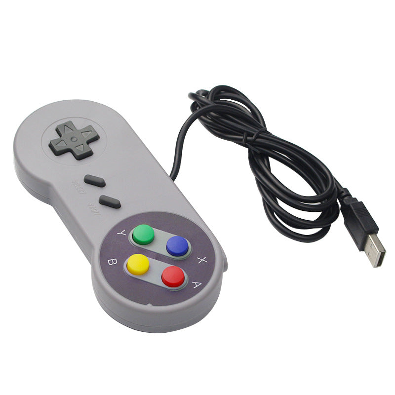 Retro USB Gaming Controller — Plug & Play SNES-Style Arcade Gamepad for PC