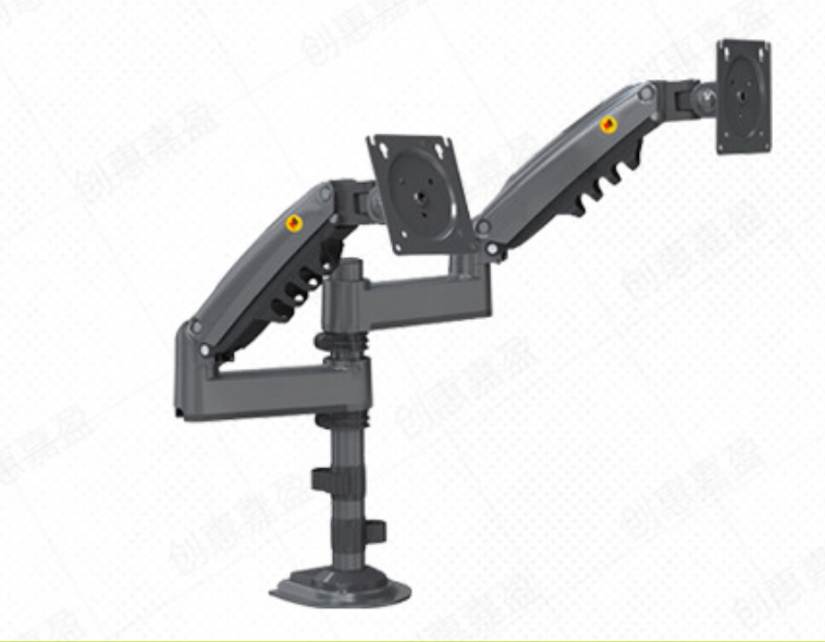 Dual Monitor Stand — Adjustable Swivel Rotating Arm for Two Screens