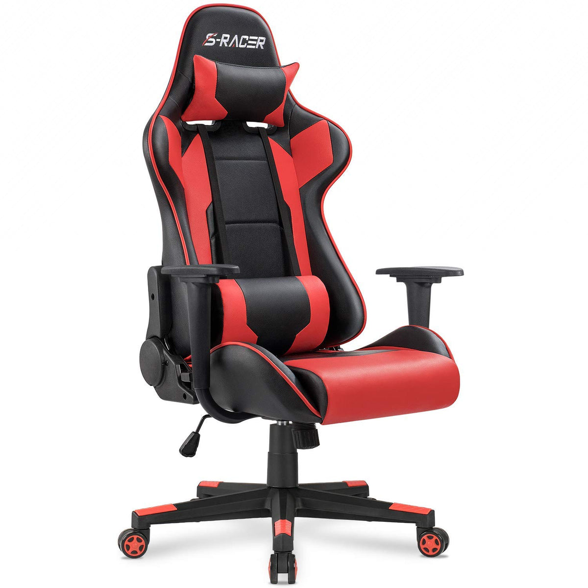 Homall Gaming Chair, Ergonomic Faux Leather High Back Office Chair, White