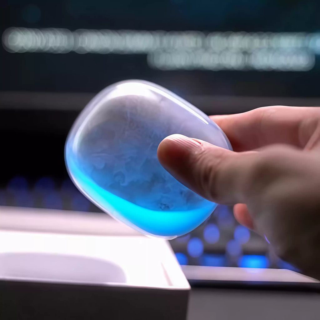 Luminous Flowing Sand AirPods Case — Fluorescent Glow Protective Cover
