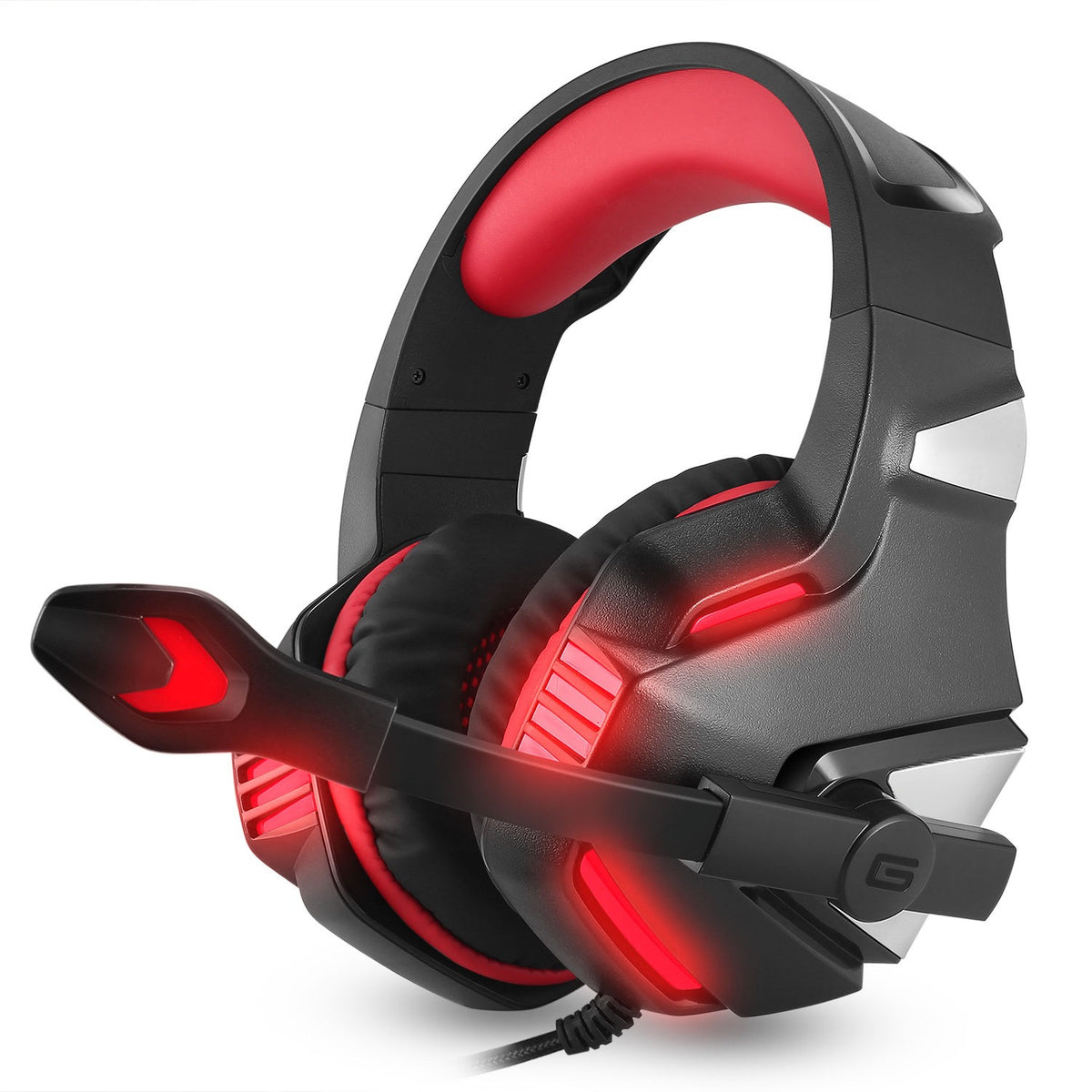 RGB Gaming Headphones — Wired Over-Ear Headset with Subwoofer Bass