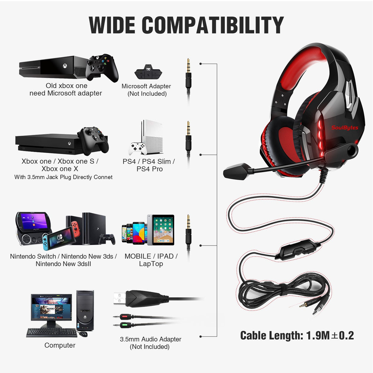 S11 Wired RGB Gaming Earphones — Over-Ear Esports Headset with Volume Control