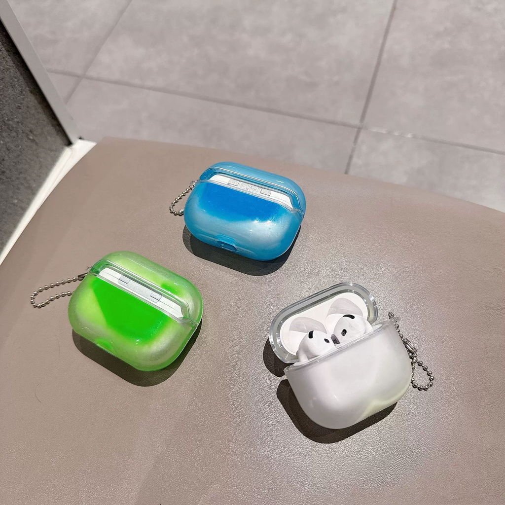 Luminous Flowing Sand AirPods Case — Fluorescent Glow Protective Cover