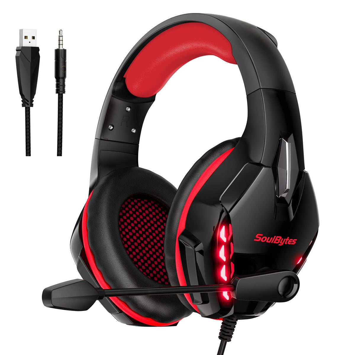 S11 Wired RGB Gaming Earphones — Over-Ear Esports Headset with Volume Control