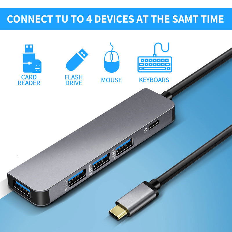 USB-C Hub — Multi-Port Expander with USB 3.0 & PD 100W Charging