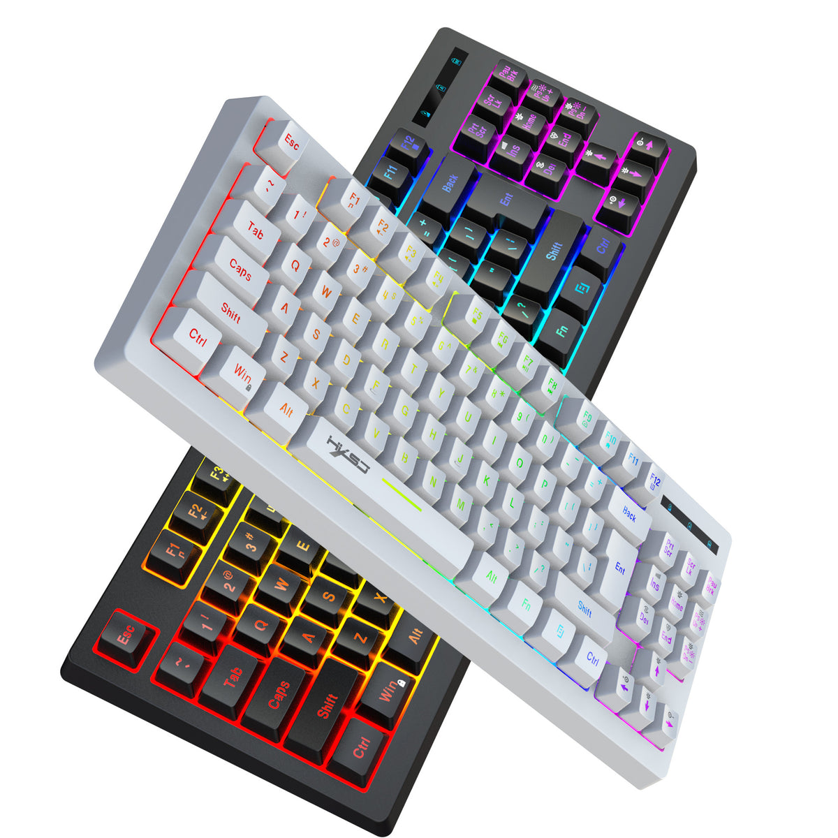 87-Key Wireless RGB Keyboard — Compact Tenkeyless Design for Gaming & Work