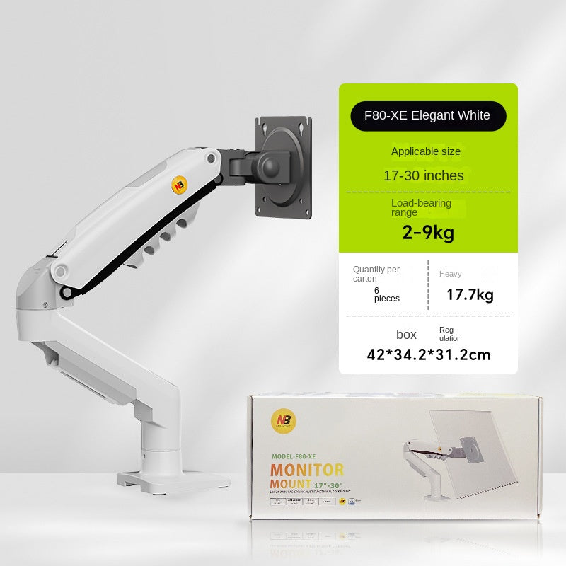NBH100 Single Monitor Arm — Adjustable Desk Mount with Reversible Bracket