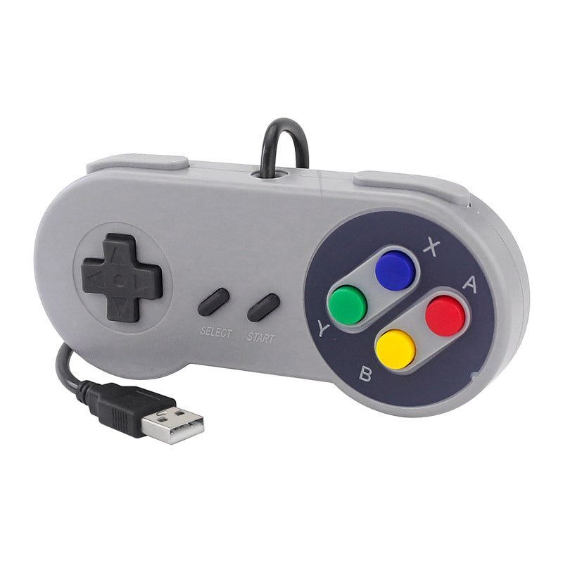 Retro USB Gaming Controller — Plug & Play SNES-Style Arcade Gamepad for PC