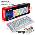 87-Key Wireless RGB Keyboard — Compact Tenkeyless Design for Gaming & Work