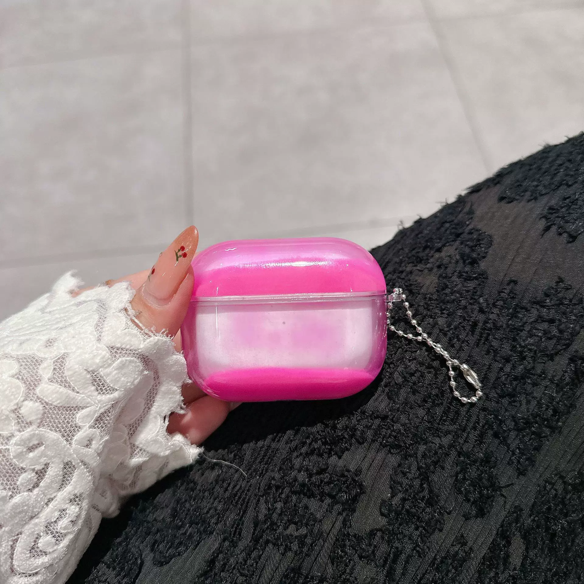 Luminous Flowing Sand AirPods Case — Fluorescent Glow Protective Cover