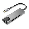 USB-C to HDMI 4K Docking Station — Gigabit Ethernet & USB 3.0 Hub All-in-One