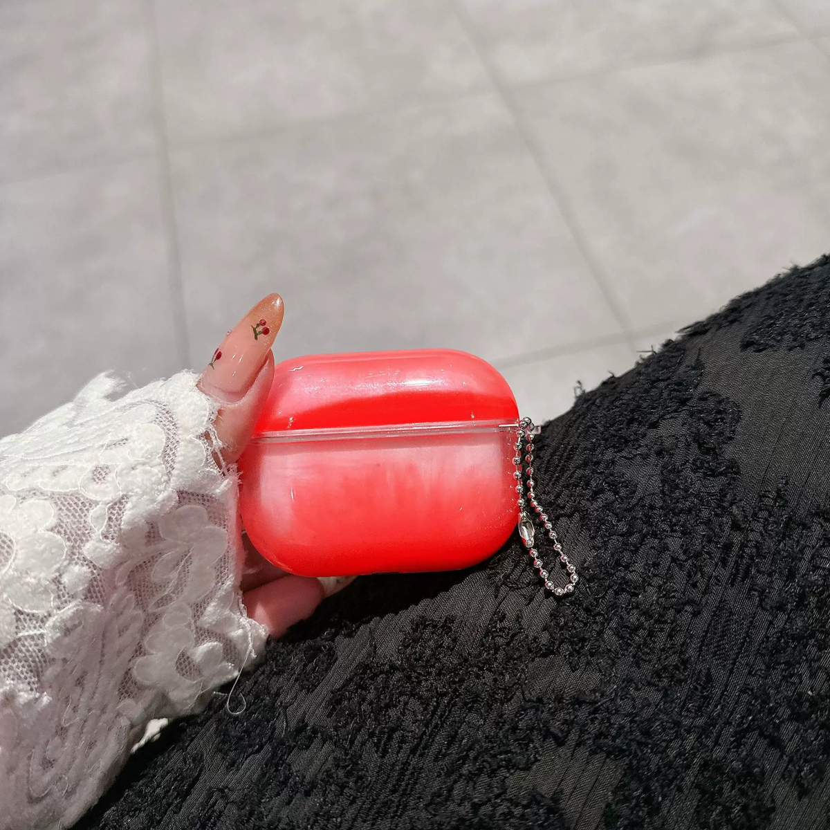 Luminous Flowing Sand AirPods Case — Fluorescent Glow Protective Cover