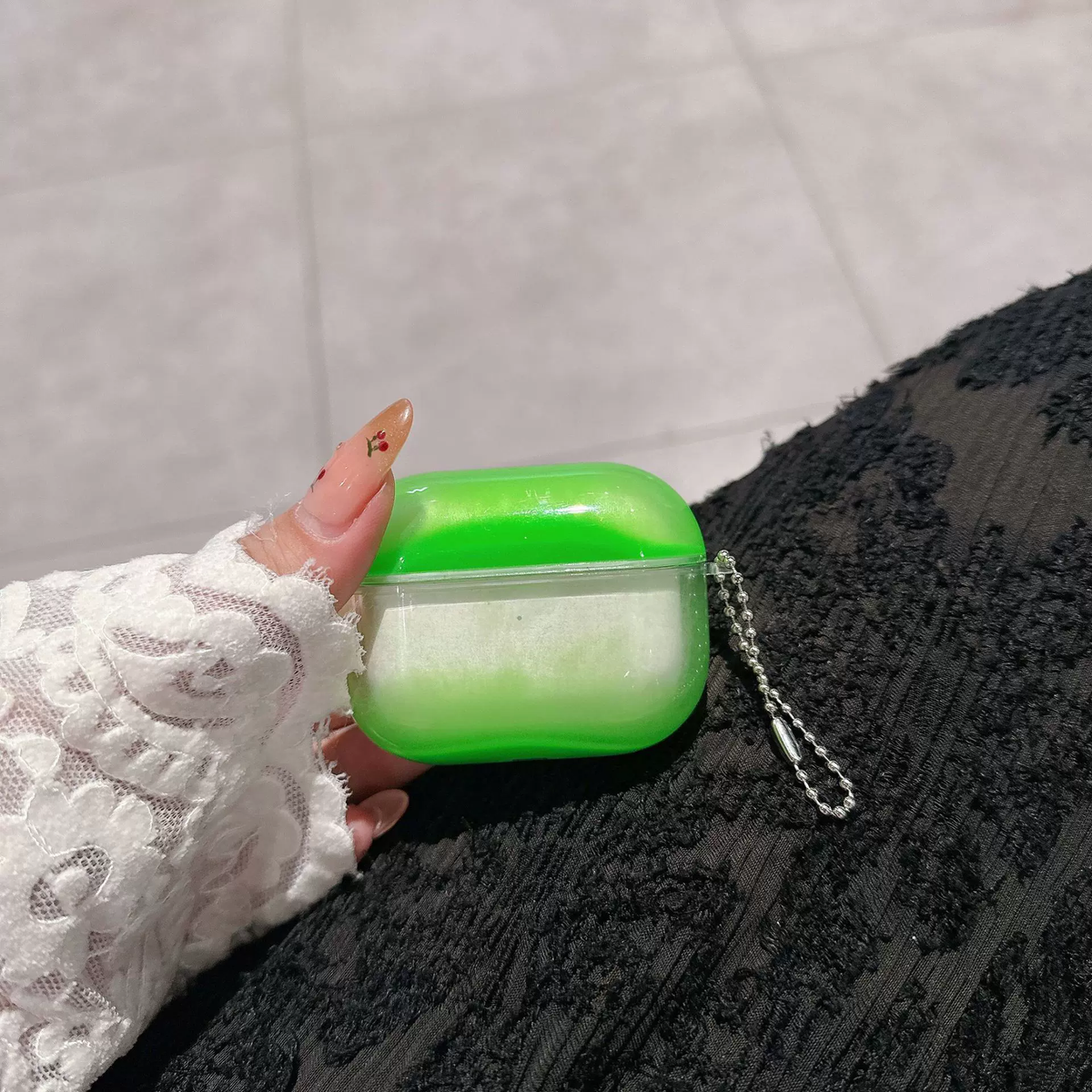Luminous Flowing Sand AirPods Case — Fluorescent Glow Protective Cover