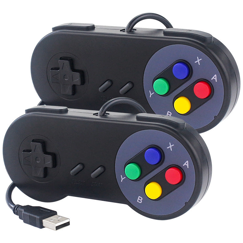 Retro USB Gaming Controller — Plug & Play SNES-Style Arcade Gamepad for PC